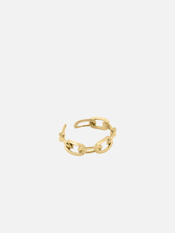 ATOLYEWOLF - YÜZÜK - Forsa Chain Ring in Gold - shopi go'da!.