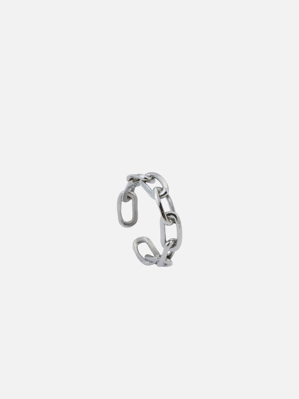 ATOLYEWOLF - YÜZÜK - Forsa Chain Ring in Silver - shopi go'da!.