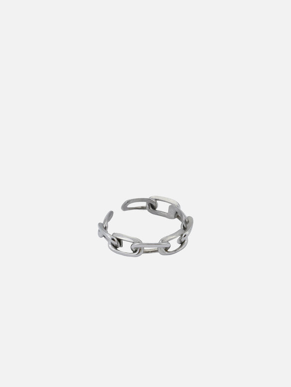 ATOLYEWOLF - YÜZÜK - Forsa Chain Ring in Silver - shopi go'da!.