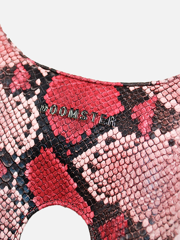 Doomster Bag  Small - Pink Python