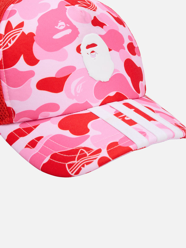 ADIDAS ORIGINALS, BAPE x adidas Trucker Cap - Clear Pink, ŞAPKA, shopi go'da!