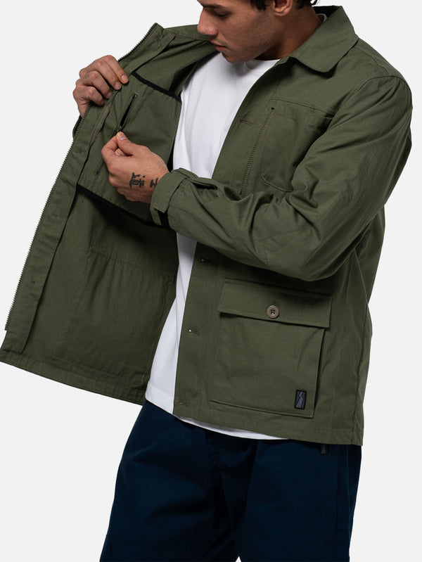 BETWEEN SIDES - CEKET - Overshirt - Khaki - shopi go'da!.