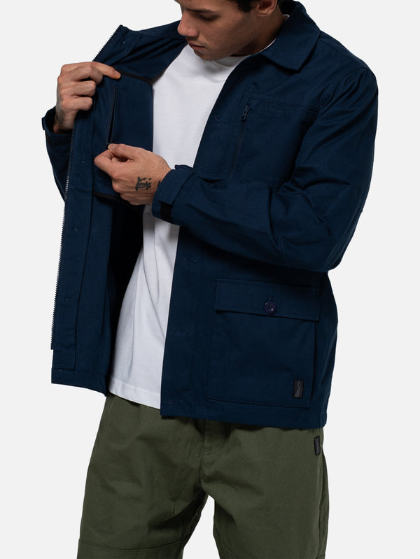 BETWEEN SIDES - CEKET - Overshirt - Navy - shopi go'da!.