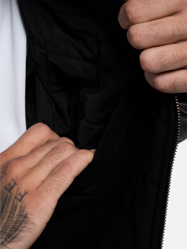 BETWEEN SIDES - CEKET - Bomber Jacket - Black - shopi go'da!.