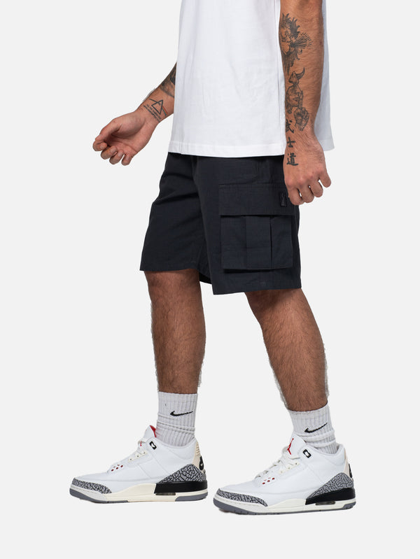 BETWEEN SIDES - ŞORT - Cargo Short - Anthracite - shopi go'da!.