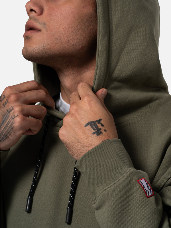 BETWEEN SIDES - SWEATSHIRT - Hoodie - Khaki - shopi go'da!.