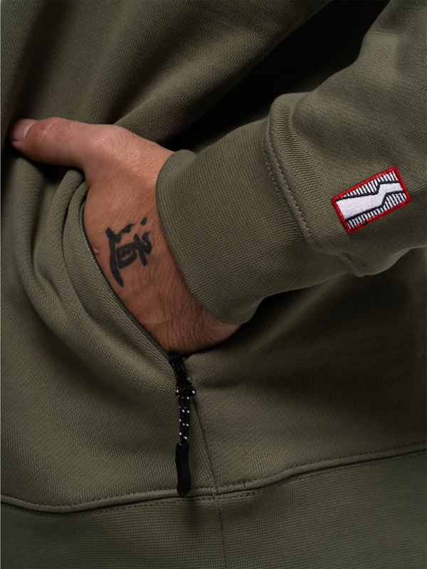 BETWEEN SIDES - SWEATSHIRT - Sweatshirt - Khaki - shopi go'da!.