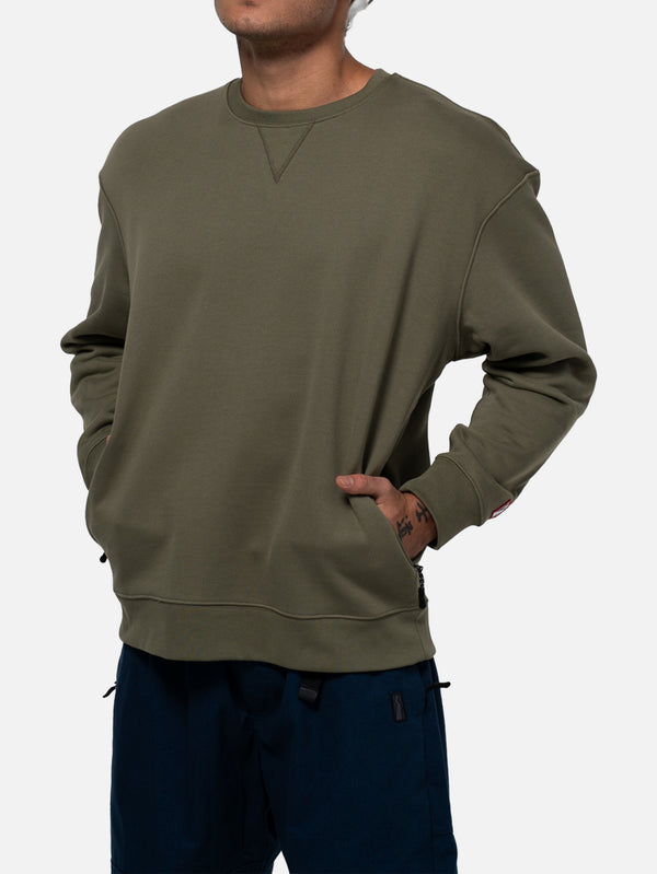 BETWEEN SIDES - SWEATSHIRT - Sweatshirt - Khaki - shopi go'da!.