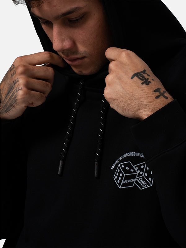 BETWEEN SIDES - SWEATSHIRT - GH-Dices Sweatshirt - Black - shopi go'da!.