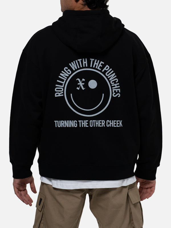 BETWEEN SIDES - SWEATSHIRT - GH-Punches Sweatshirt - Black - shopi go'da!.