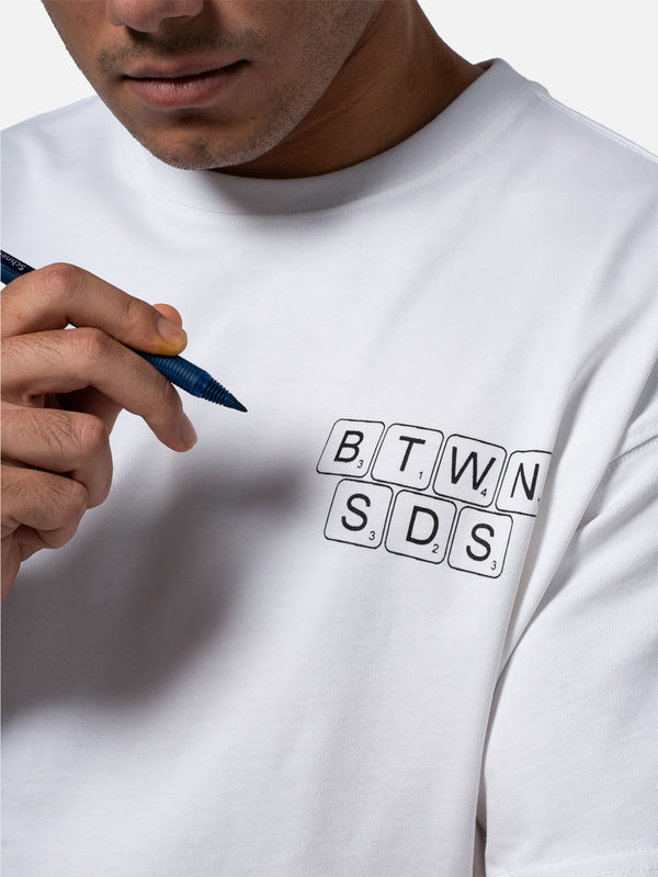 BETWEEN SIDES - T-SHIRT - GT-Words T-Shirt - White - shopi go'da!.