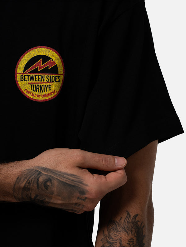 BETWEEN SIDES - T-SHIRT - GT-Champ T-Shirt - Black - shopi go'da!.