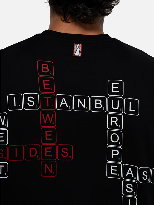 BETWEEN SIDES - T-SHIRT - GT-Words T-Shirt - Black - shopi go'da!.