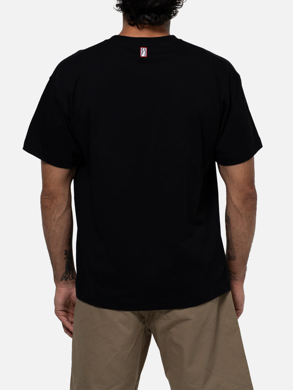 BETWEEN SIDES - T-SHIRT - Pocket Tee - Black - shopi go'da!.