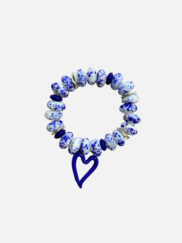 Blue Sol El Yapımı Murano Cam Boncuklu Bileklik