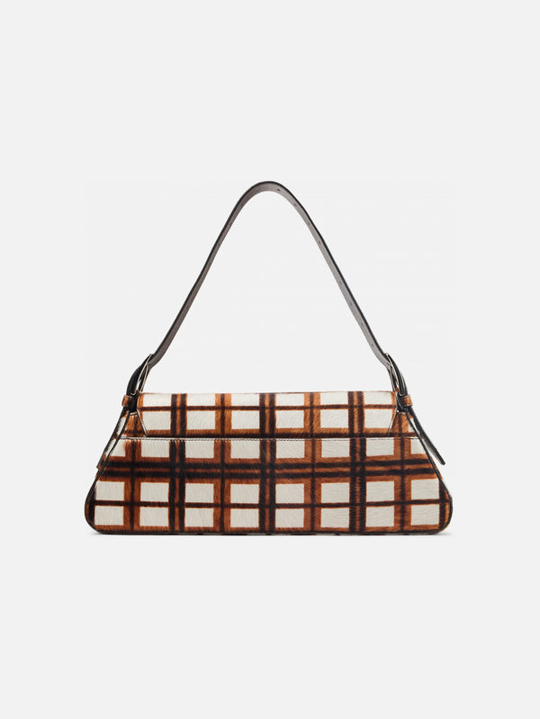 CAMPERLAB - ÇANTA - Kirje Tartan Hair-On-Leather Handbag - Multi/Assorted - shopi go'da!.