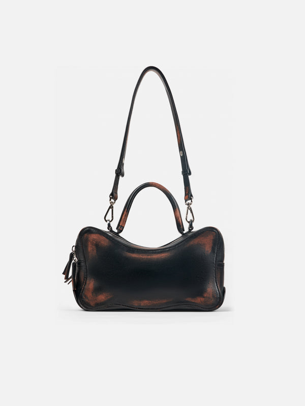 CAMPERLAB - ÇANTA - Lunssi Leather Bag - Black - shopi go'da!.
