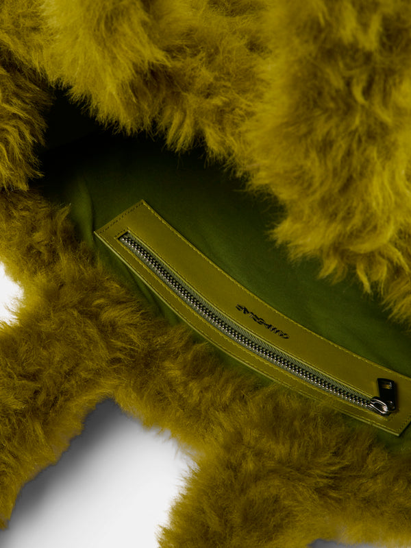CAMPERLAB - ÇANTA - Takku Textured Tote Bag - Bright Green - shopi go'da!.