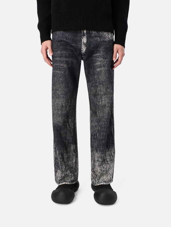 CAMPERLAB - PANTOLON - Paint Denim Jeans - Black/White - shopi go'da!.