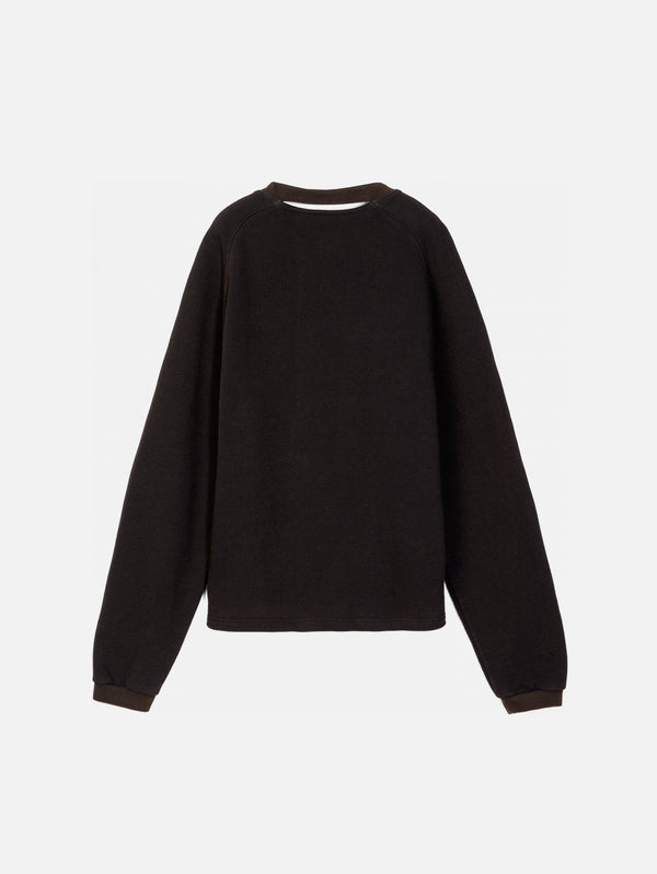 CAMPERLAB - SWEATSHIRT - Boxy Crewneck - Faded Black - shopi go'da!.