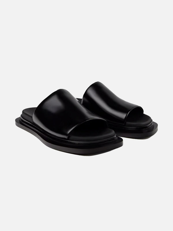 CAMPERLAB - TERLİK - Nada Leather Sandals - Black - shopi go'da!.
