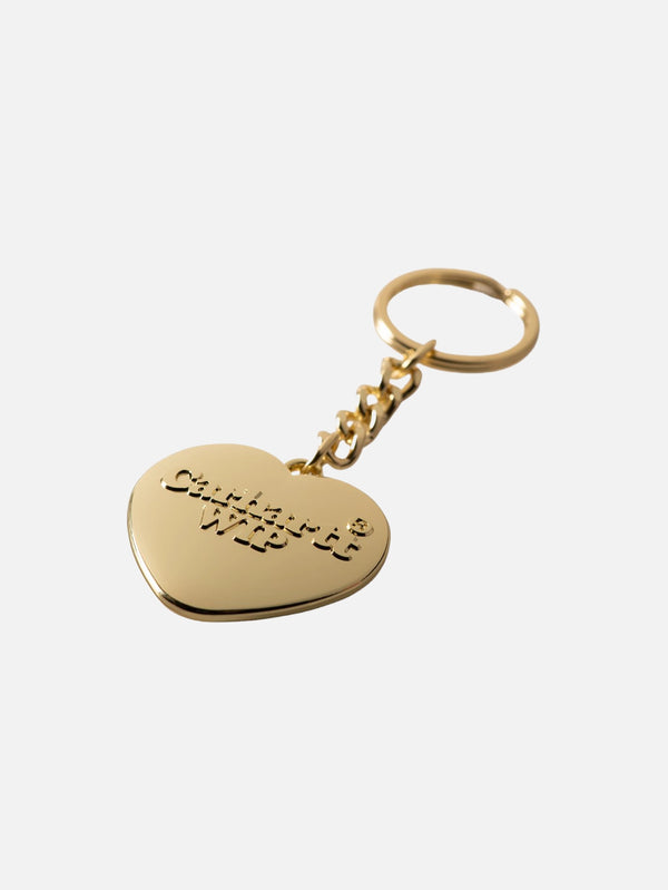 CARHARTT WIP - ANAHTARLIK - Heart Keychain - Gold - shopi go'da!.