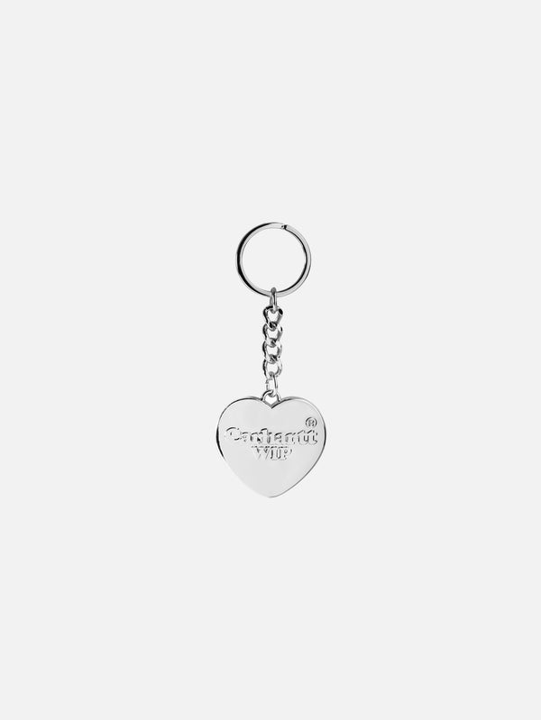CARHARTT WIP - ANAHTARLIK - Heart Keychain - Silver - shopi go'da!.