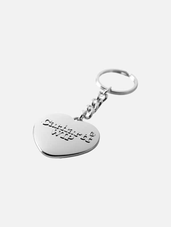 CARHARTT WIP - ANAHTARLIK - Heart Keychain - Silver - shopi go'da!.
