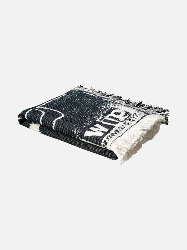 CARHARTT WIP - BATTANİYE - Letterpress Blanket - Black/Wax - shopi go'da!.