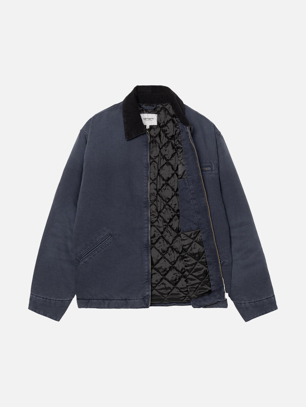 CARHARTT WIP - CEKET - OG Detroit Jacket - Dark Navy/Black Stone Canvas - shopi go'da!.