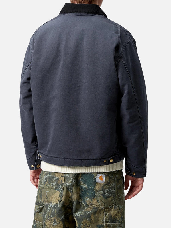 CARHARTT WIP - CEKET - OG Detroit Jacket - Dark Navy/Black Stone Canvas - shopi go'da!.