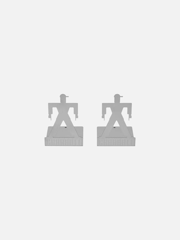 CARHARTT WIP - DERGİLİK - Foundation Bookends - Silver - shopi go'da!.