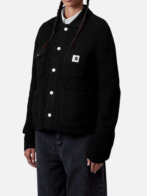 CARHARTT WIP - HIRKA - W' Michigan Sweater - Black - shopi go'da!.