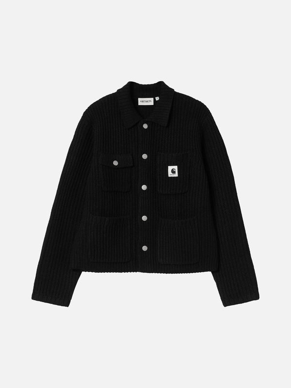 CARHARTT WIP - HIRKA - W' Michigan Sweater - Black - shopi go'da!.