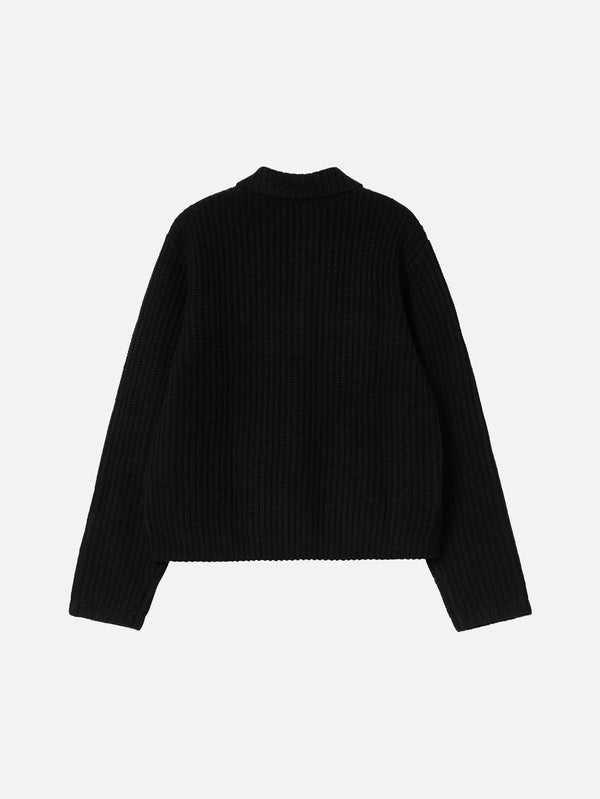 CARHARTT WIP - HIRKA - W' Michigan Sweater - Black - shopi go'da!.