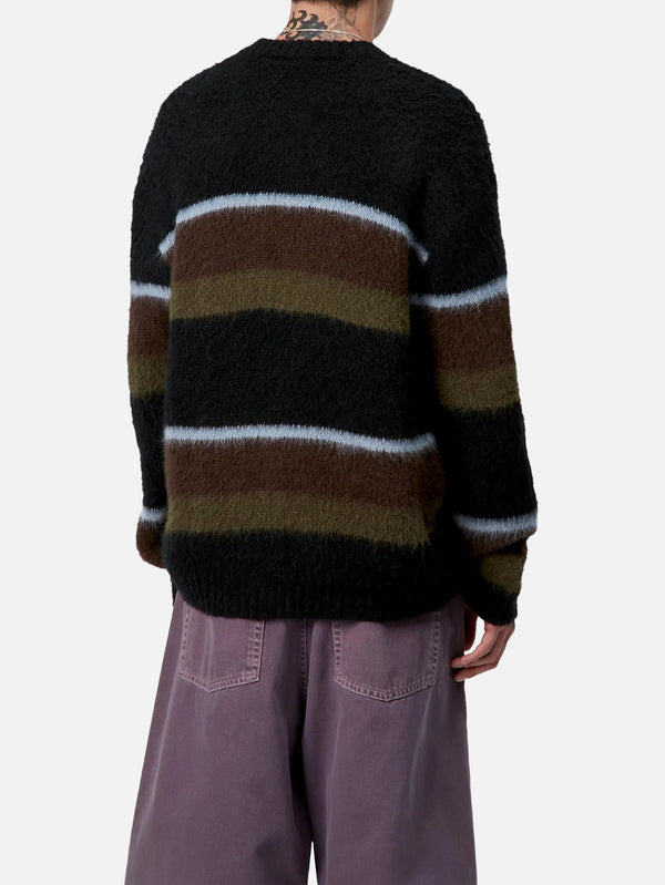 CARHARTT WIP - KAZAK - Merton Sweater - Sundling Stripe/Palisander - shopi go'da!.