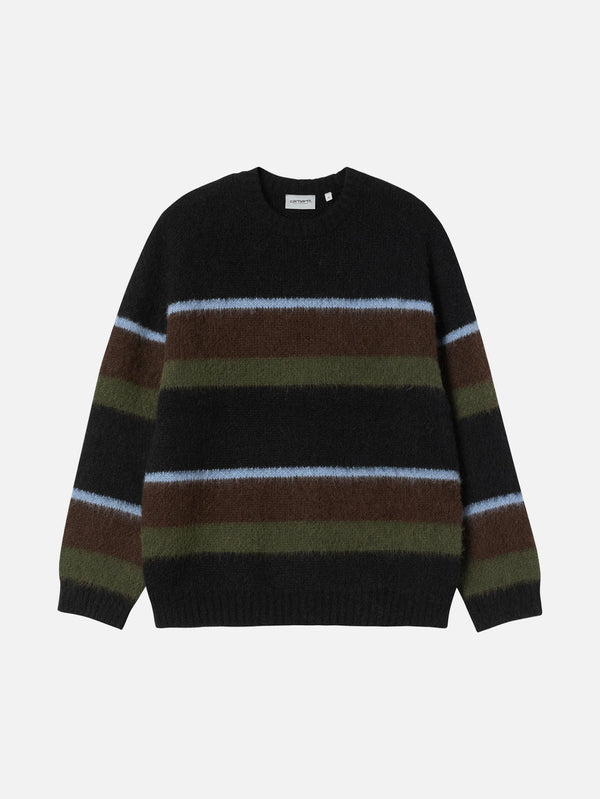 CARHARTT WIP - KAZAK - Merton Sweater - Sundling Stripe/Palisander - shopi go'da!.