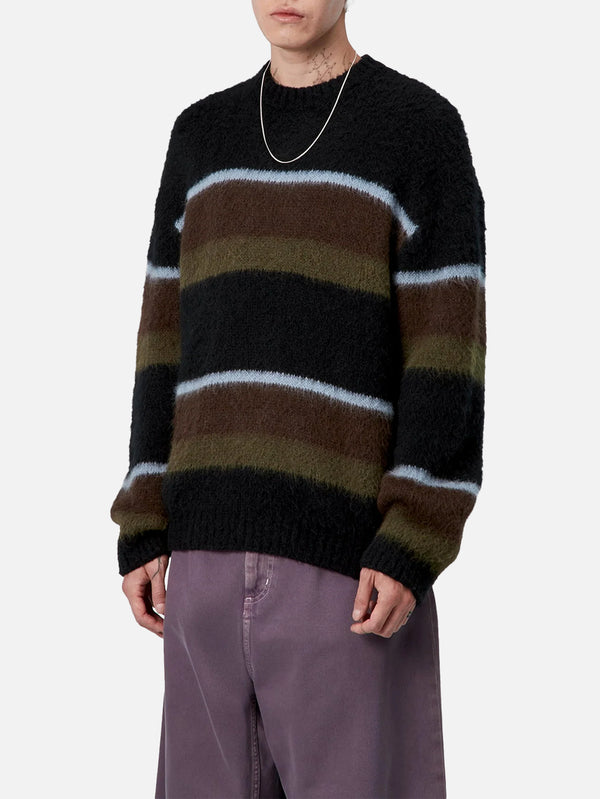 CARHARTT WIP - KAZAK - Merton Sweater - Sundling Stripe/Palisander - shopi go'da!.