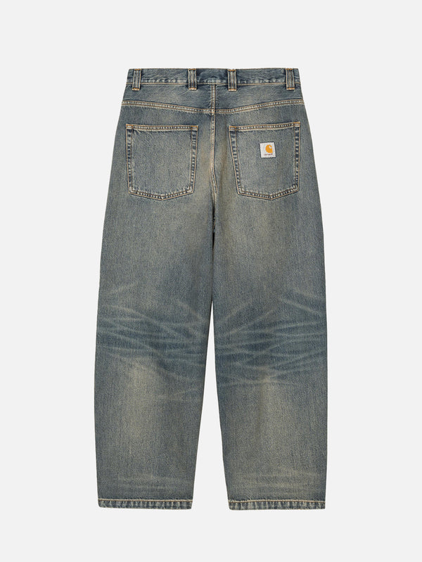 CARHARTT WIP - PANTOLON - Brandon Pant - Blue Worn Used Wash - shopi go'da!.