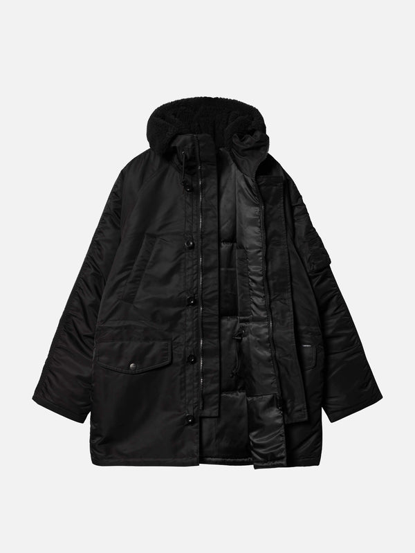 CARHARTT WIP - PARKA - HD Olten Parka - Black - shopi go'da!.