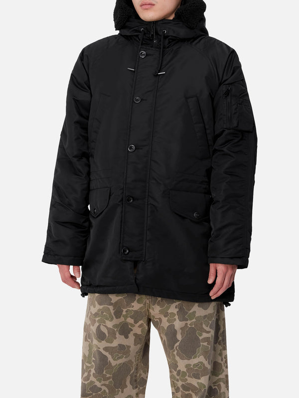 CARHARTT WIP - PARKA - HD Olten Parka - Black - shopi go'da!.