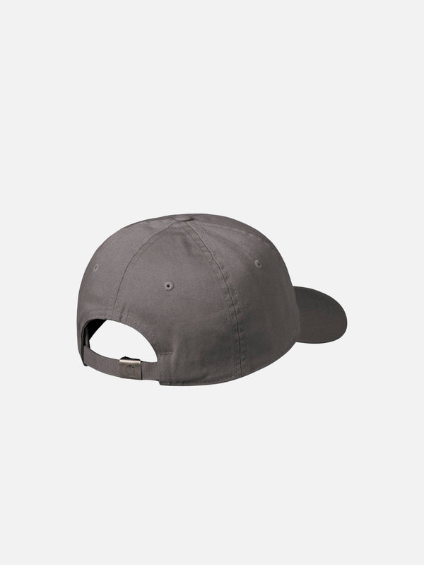 CARHARTT WIP - ŞAPKA - Madison Logo Cap - Porphyry/White - shopi go'da!.