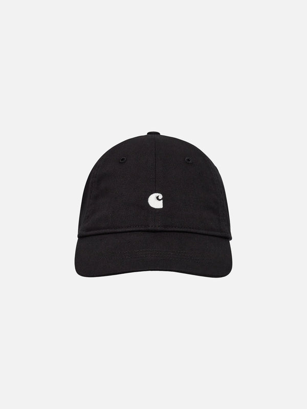 CARHARTT WIP - ŞAPKA - Madison Logo Cap - Black/White - shopi go'da!.