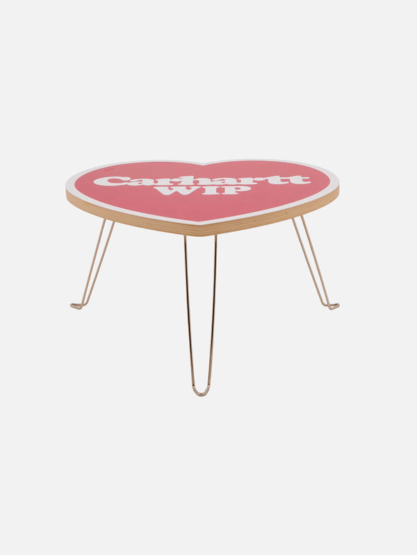 CARHARTT WIP - SEHPA - Heart Folding Table - Scarlet/White - shopi go'da!.