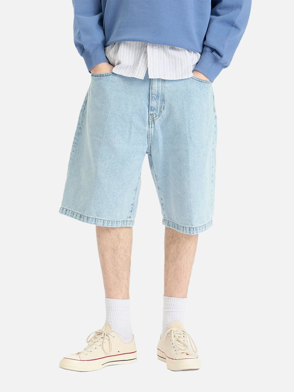 CARHARTT WIP - ŞORT - Landon Short - Blue Bleached - shopi go'da!.