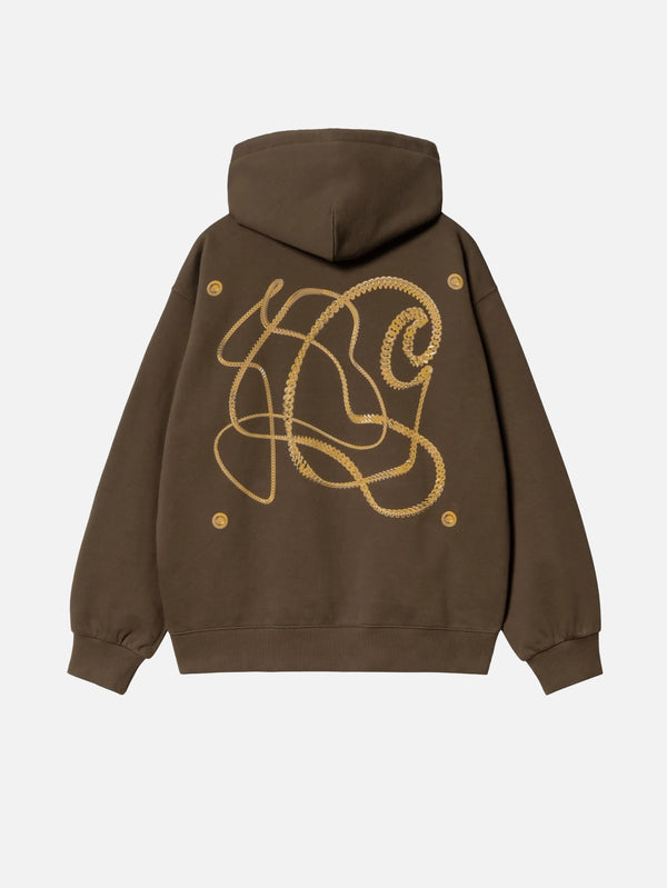 CARHARTT WIP - SWEATSHIRT - Hooded Charm Link Sweat - Liberica/Gold - shopi go'da!.
