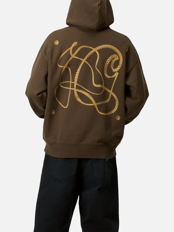 CARHARTT WIP - SWEATSHIRT - Hooded Charm Link Sweat - Liberica/Gold - shopi go'da!.