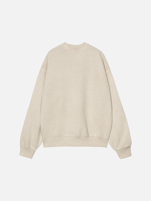 CARHARTT WIP - SWEATSHIRT - Vista Sweat - Fleur De Sel Garment Dyed - shopi go'da!.