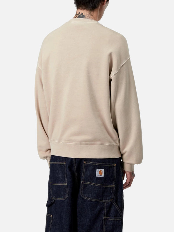 CARHARTT WIP - SWEATSHIRT - Vista Sweat - Fleur De Sel Garment Dyed - shopi go'da!.