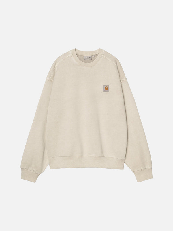 CARHARTT WIP - SWEATSHIRT - Vista Sweat - Fleur De Sel Garment Dyed - shopi go'da!.